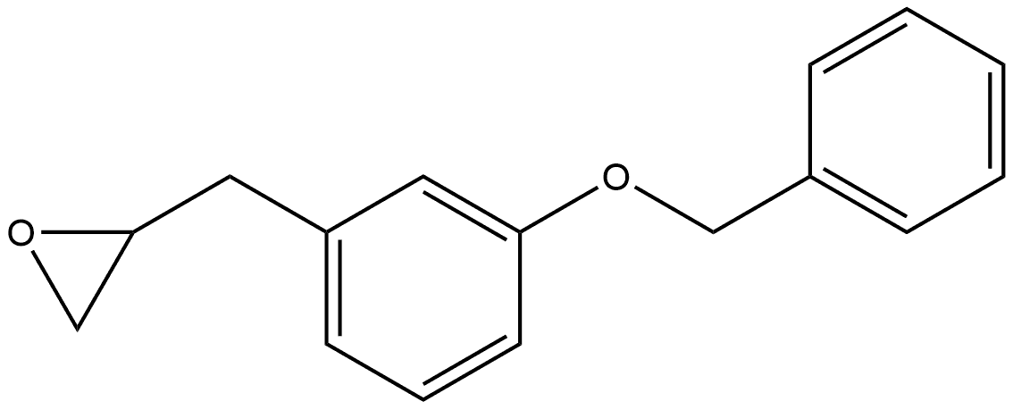 2-[[3-(Phenylmethoxy)phenyl]methyl]oxirane Structure