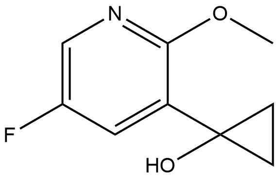 1-(5-Fluoro-2-methoxy-3-pyridinyl)cyclopropanol Structure