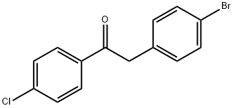 Ethanone, 2-(4-bromophenyl)-1-(4-chlorophenyl)- Structure
