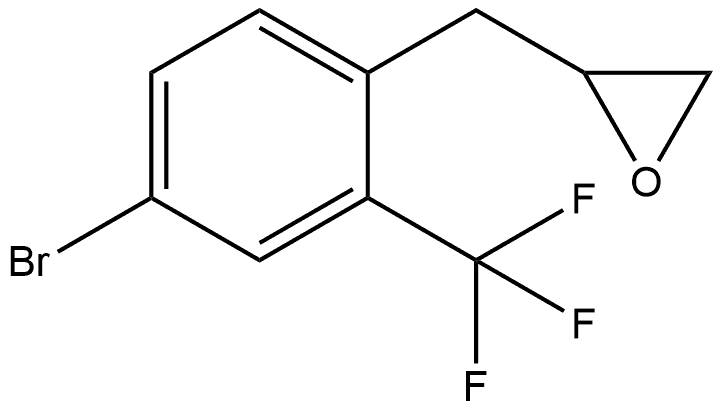 2-[[4-Bromo-2-(trifluoromethyl)phenyl]methyl]oxirane Structure