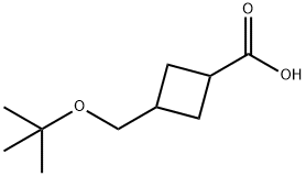 Cyclobutanecarboxylic acid, 3-[(1,1-dimethylethoxy)methyl]- Structure