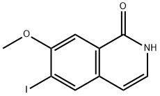 1(2H)-Isoquinolinone, 6-iodo-7-methoxy- Structure