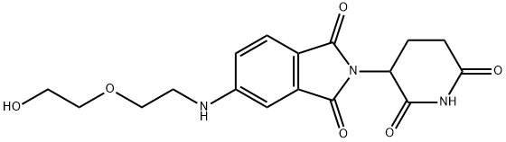 2-(2,6-dioxo-3-piperidinyl)-5-[[2-(2-hydroxyethoxy)ethyl]amino]-1H-Isoindole-1,3(2H)-dione, Structure