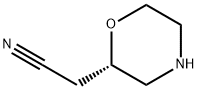 2-Morpholineacetonitrile, (2S)- Structure