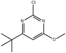 Pyrimidine, 2-chloro-4-(1,1-dimethylethyl)-6-methoxy- 구조식 이미지