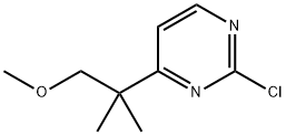 Pyrimidine, 2-chloro-4-(2-methoxy-1,1-dimethylethyl)- 구조식 이미지