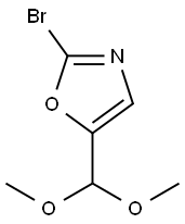 Oxazole, 2-bromo-5-(dimethoxymethyl)- Structure