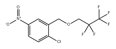 Benzene, 1-chloro-4-nitro-2-[(2,2,3,3,3-pentafluoropropoxy)methyl]- Structure