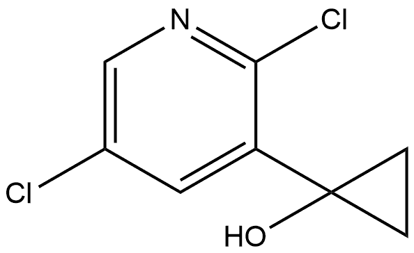 1-(2,5-Dichloro-3-pyridinyl)cyclopropanol Structure