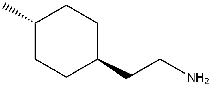 trans-4-Methylcyclohexaneethanamine Structure