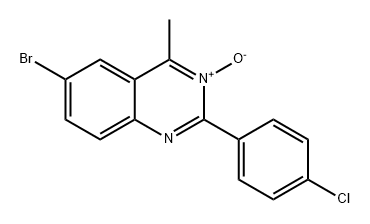 Quinazoline, 6-bromo-2-(4-chlorophenyl)-4-methyl-, 3-oxide Structure