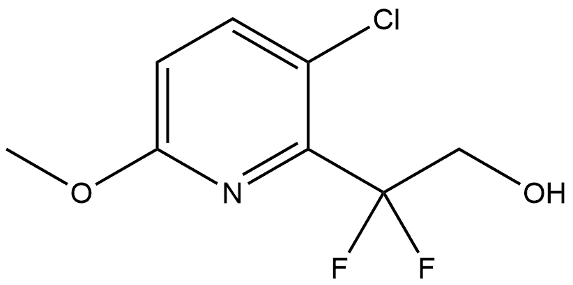 2-(3-Chloro-6-methoxypyridin-2-yl)-2,2-difluoroethanol Structure