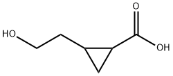 2-(2-Hydroxyethyl)cyclopropanecarboxylic acid Structure