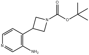 1-Azetidinecarboxylic acid, 3-(3-amino-4-pyridinyl)-, 1,1-dimethylethyl ester Structure