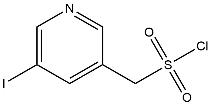 5-Iodo-3-pyridinemethanesulfonyl chloride (ACI) Structure