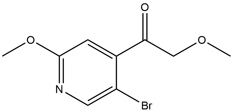 1-(5-Bromo-2-methoxy-4-pyridinyl)-2-methoxyethanone Structure