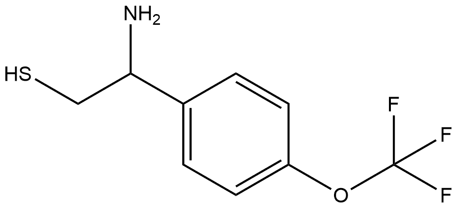 2-amino-2-(4-(trifluoromethoxy)phenyl)ethane-1-thiol Structure