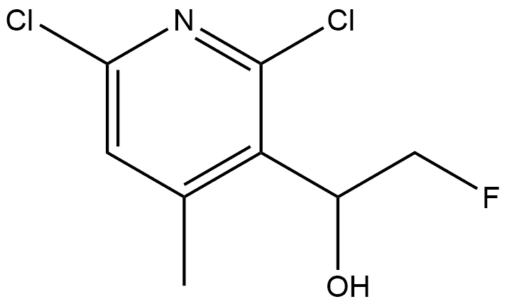 2,6-Dichloro-α-(fluoromethyl)-4-methyl-3-pyridinemethanol Structure