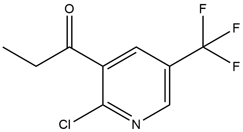 1-[2-Chloro-5-(trifluoromethyl)-3-pyridinyl]-1-propanone Structure