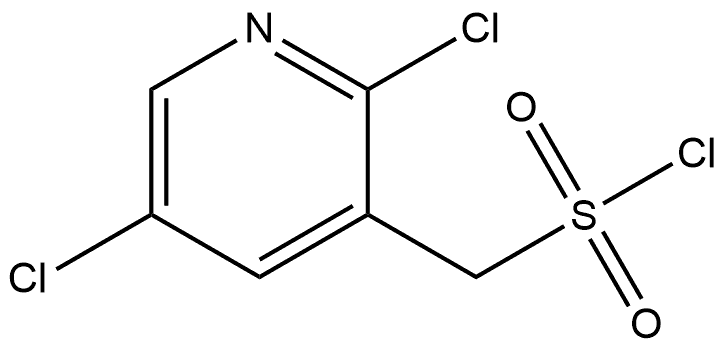 2,5-Dichloro-3-pyridinemethanesulfonyl chloride (ACI) Structure