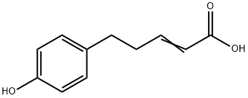 5-(4-Hydroxyphenyl)-2-pentenoic acid Structure