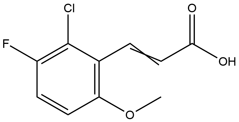 3-(2-Chloro-3-fluoro-6-methoxyphenyl)-2-propenoic acid Structure