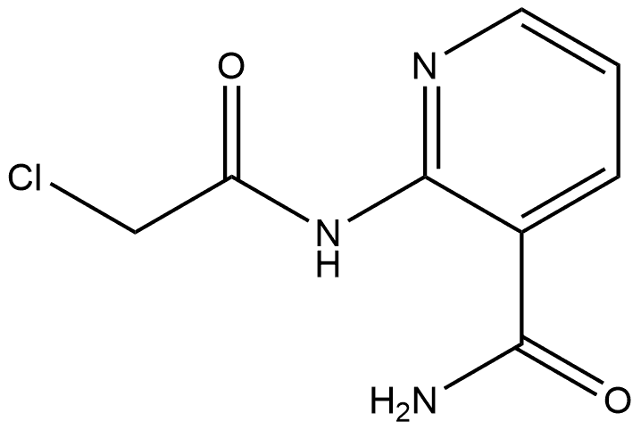 2-[(2-Chloroacetyl)amino]-3-pyridinecarboxamide Structure