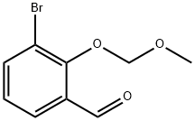 Benzaldehyde, 3-bromo-2-(methoxymethoxy)- Structure