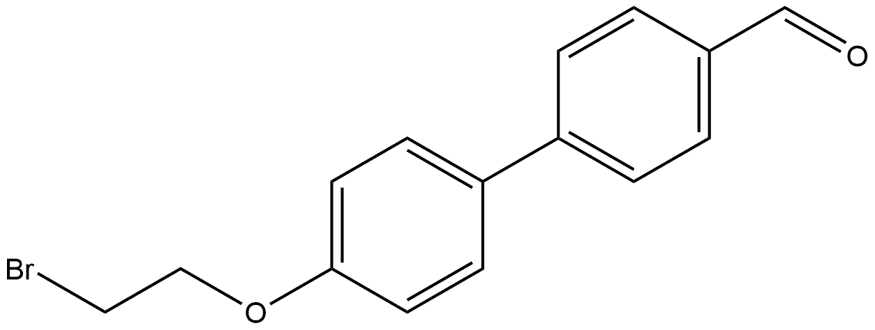 4'-(2-Bromoethoxy)[1,1'-biphenyl]-4-carboxaldehyde Structure