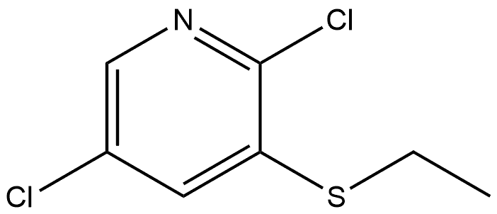 2,5-Dichloro-3-(ethylthio)pyridine Structure