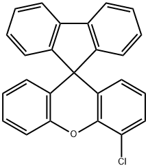 Spiro[9H-fluorene-9,9'-[9H]xanthene], 4'-chloro- Structure