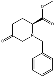 2-Piperidinecarboxylic acid, 5-oxo-1-(phenylmethyl)-, methyl ester, (2S)- Structure