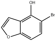 4-Benzofuranol, 5-bromo- Structure