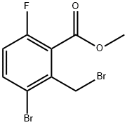 Benzoic acid, 3-bromo-2-(bromomethyl)-6-fluoro-, methyl ester Structure