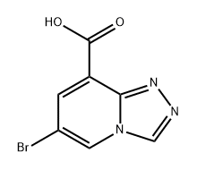 1,2,4-Triazolo[4,3-a]pyridine-8-carboxylic acid, 6-bromo- Structure