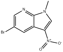 1H-Pyrrolo[2,3-b]pyridine, 5-bromo-1-methyl-3-nitro- Structure