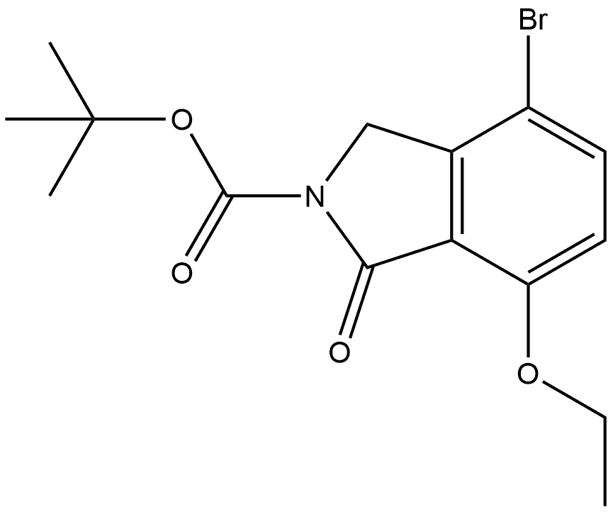 tert-butyl 4-bromo-7-ethoxy-1-oxoisoindoline-2-carboxylate 구조식 이미지