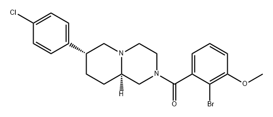 Methanone, (2-bromo-3-methoxyphenyl)[(7R,9aR)-7-(4-chlorophenyl)octahydro-2H-pyrido[1,2-a]pyrazin-2-yl]- 구조식 이미지