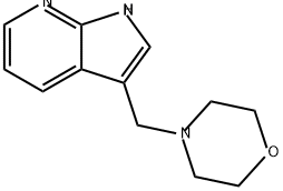 1H-Pyrrolo[2,3-b]pyridine, 3-(morpholinomethyl)- 구조식 이미지