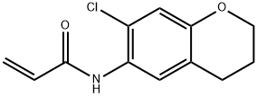 N-(7-chloro-3,4-dihydro-2H-1-benzopyran-6-yl)pro p-2-enamide Structure