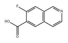 6-Isoquinolinecarboxylic acid, 7-fluoro- Structure