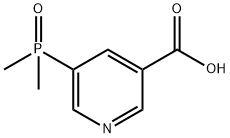 3-Pyridinecarboxylic acid, 5-(dimethylphosphinyl)- Structure