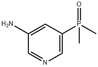 3-Pyridinamine, 5-(dimethylphosphinyl)- Structure