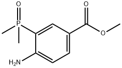 Benzoic acid, 4-amino-3-(dimethylphosphinyl)-, methyl ester Structure