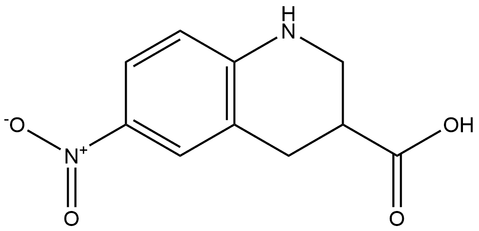 6-nitro-1,2,3,4-tetrahydroquinoline-3-carboxylic acid Structure