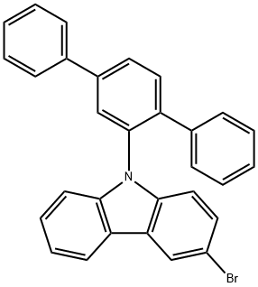 9H-Carbazole, 3-bromo-9-[1,1':4',1''-terphenyl]-2'-yl- Structure