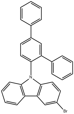 9H-Carbazole, 3-bromo-9-[1,1':3',1''-terphenyl]-4'-yl- Structure