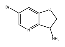 Furo[3,2-b]pyridin-3-amine, 6-bromo-2,3-dihydro- 구조식 이미지