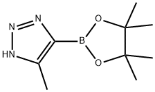 1H-1,2,3-Triazole, 5-methyl-4-(4,4,5,5-tetramethyl-1,3,2-dioxaborolan-2-yl)- 구조식 이미지