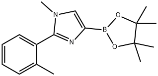 1H-Imidazole, 1-methyl-2-(2-methylphenyl)-4-(4,4,5,5-tetramethyl-1,3,2-dioxaborolan-2-yl)- 구조식 이미지